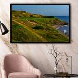 Whistling Straits Golf Resort, Straits Course Hole 07, Kohler, Wisconsin, Framed Canvas Prints Wall Art Decor, Floating Frame