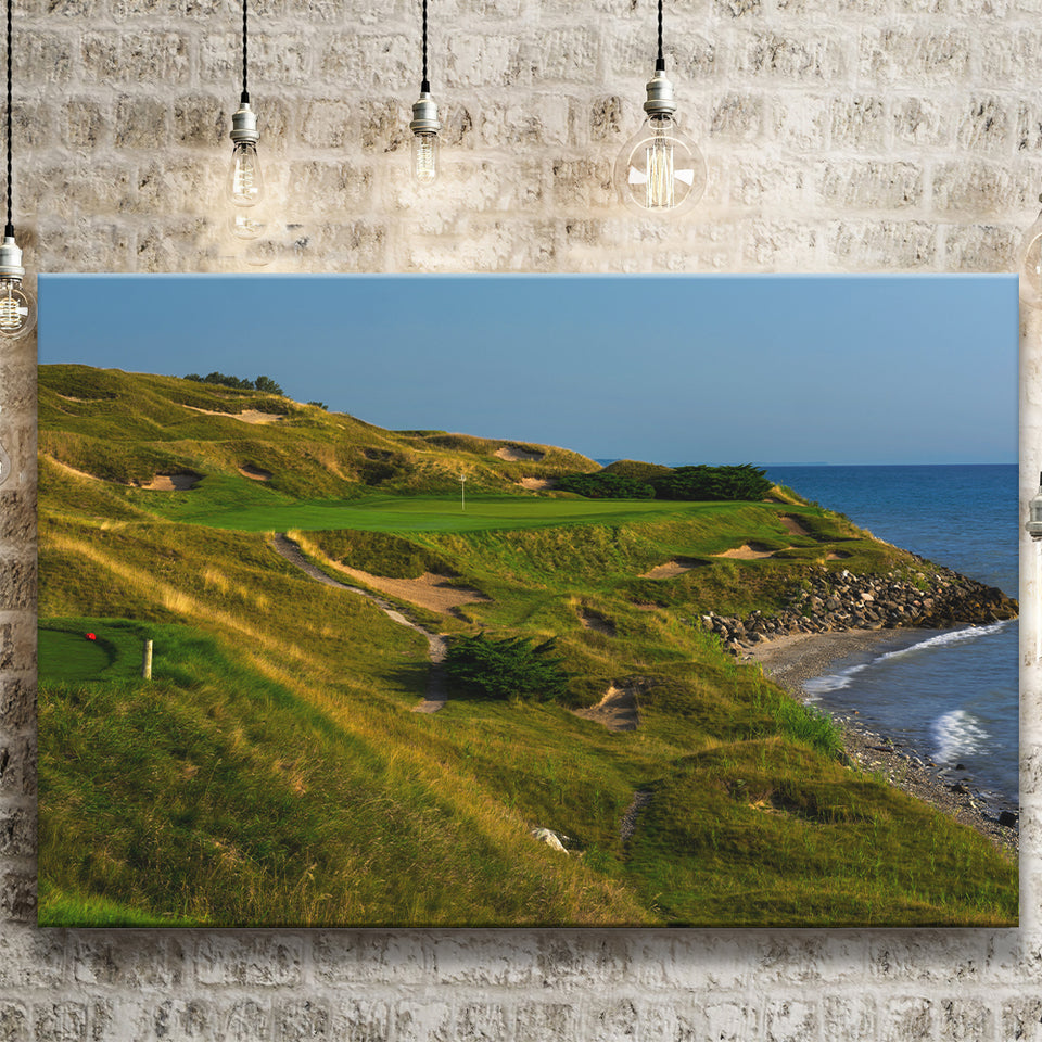 Whistling Straits Golf Resort, Straits Course Hole 07, Kohler, Wisconsin, Golf Art Print, Canvas Prints Wall Art Decor