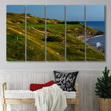 Whistling Straits Golf Resort, Straits Course Hole 07, Kohler, Wisconsin, 5 Panels Extra Large Canvas Prints Wall Art Decor