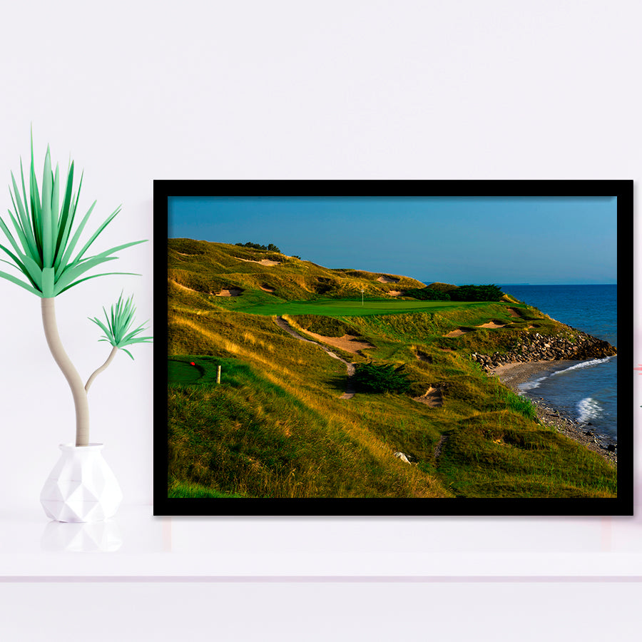 Whistling Straits Golf Resort, Straits Course Hole 07, Kohler, Wisconsin, Golf Sport Print, Framed Art Prints Home Decor