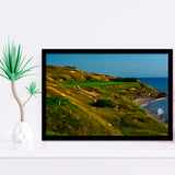 Whistling Straits Golf Resort, Straits Course Hole 07, Kohler, Wisconsin, Golf Sport Print, Framed Art Prints Home Decor