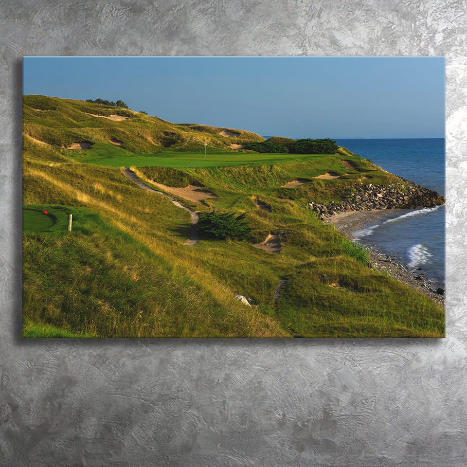 Whistling Straits Golf Resort, Straits Course Hole 07, Kohler, Wisconsin, Golf Art Print, Canvas Prints Wall Art Decor