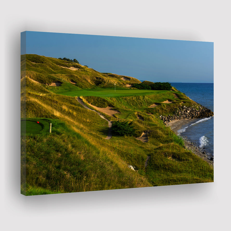 Whistling Straits Golf Resort, Straits Course Hole 07, Kohler, Wisconsin, Golf Art Print, Canvas Prints Wall Art Decor