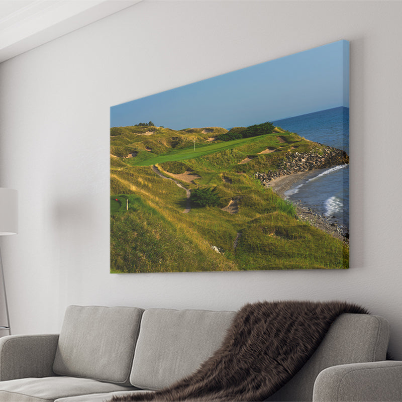 Whistling Straits Golf Resort, Straits Course Hole 07, Kohler, Wisconsin, Golf Art Print, Canvas Prints Wall Art Decor