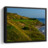 Whistling Straits Golf Resort, Straits Course Hole 07, Kohler, Wisconsin, Framed Canvas Prints Wall Art Decor, Floating Frame