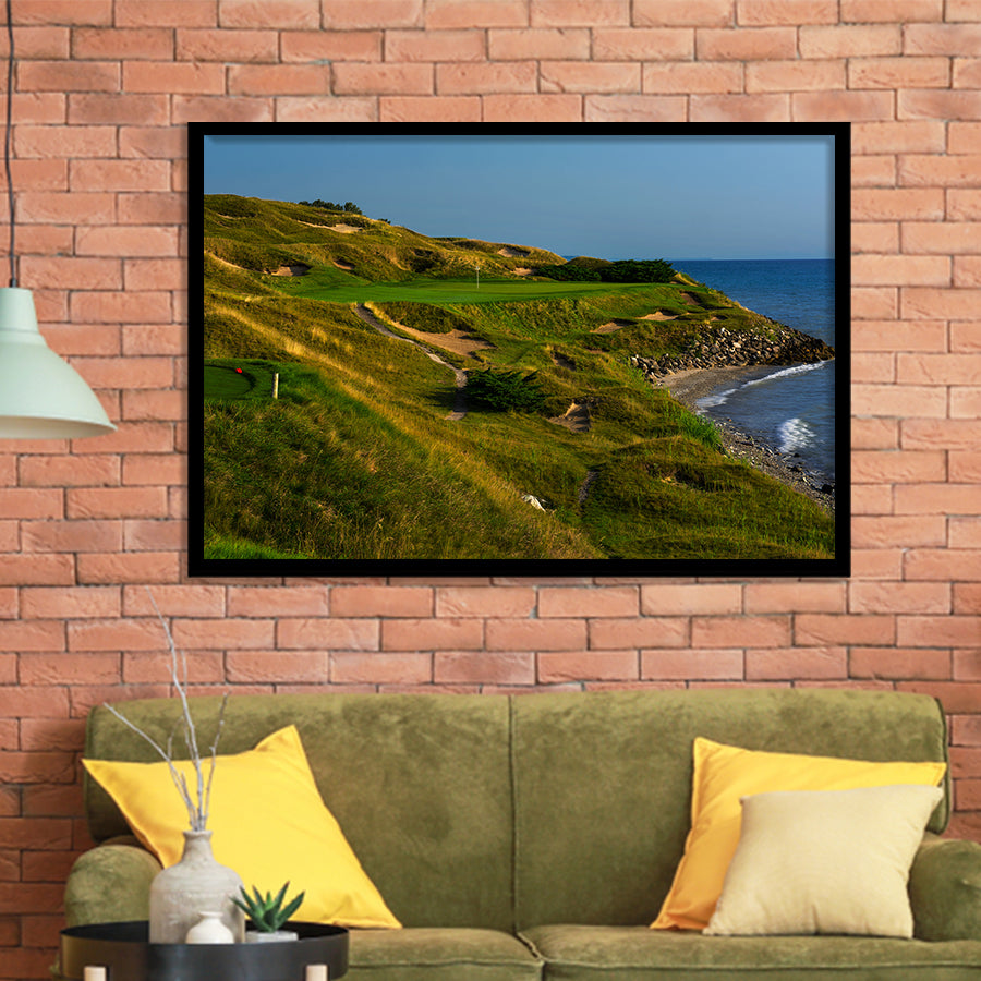 Whistling Straits Golf Resort, Straits Course Hole 07, Kohler, Wisconsin, Golf Sport Print, Framed Art Prints Home Decor