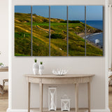 Whistling Straits Golf Resort, Straits Course Hole 07, Kohler, Wisconsin, 5 Panels Extra Large Canvas Prints Wall Art Decor