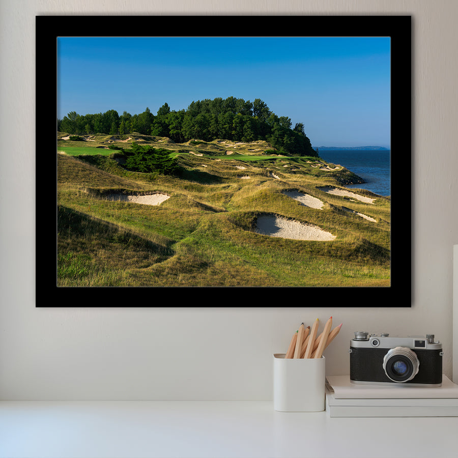 Whistling Straits Golf Resort, Straits Course Hole 14, Kohler, Wisconsin, Golf Sport Print, Framed Art Prints Home Decor