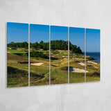 Whistling Straits Golf Resort, Straits Course Hole 14, Kohler, Wisconsin, 5 Panels Extra Large Canvas Prints Wall Art Decor