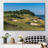 Whistling Straits Golf Resort, Straits Course Hole 14, Kohler, Wisconsin, Golf Art Print, Canvas Prints Wall Art Decor