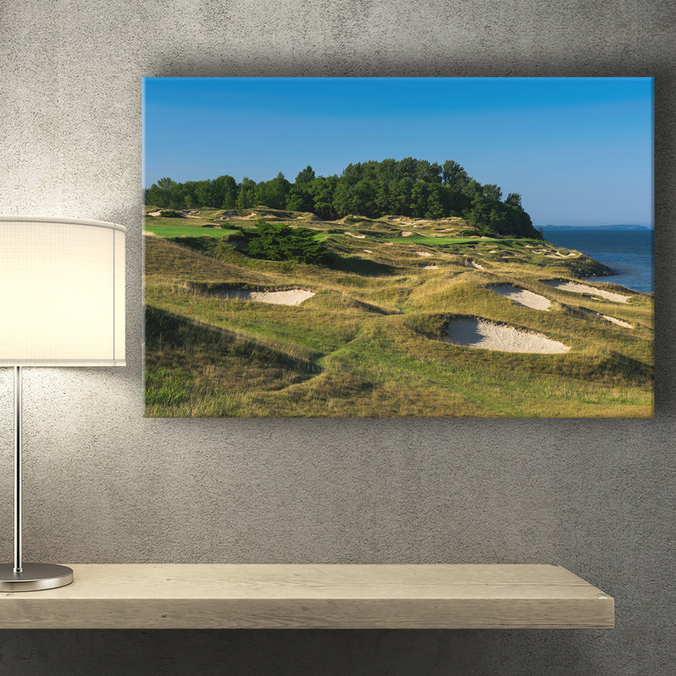 Whistling Straits Golf Resort, Straits Course Hole 14, Kohler, Wisconsin, Golf Art Print, Canvas Prints Wall Art Decor