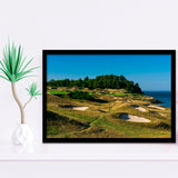 Whistling Straits Golf Resort, Straits Course Hole 14, Kohler, Wisconsin, Golf Sport Print, Framed Art Prints Home Decor