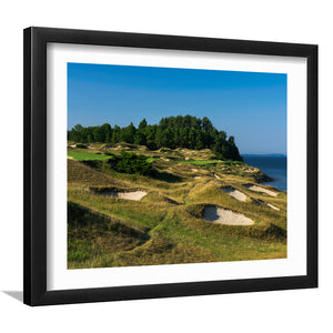 Whistling Straits Golf Resort, Straits Course Hole 14, Kohler, Wisconsin, Golf Art Print, Framed Art Prints Wall Decor