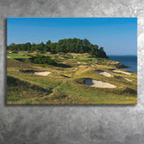 Whistling Straits Golf Resort, Straits Course Hole 14, Kohler, Wisconsin, Golf Art Print, Canvas Prints Wall Art Decor