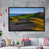 Whistling Straits Golf Resort, Straits Course Hole 16, Kohler, Wisconsin, Golf Sport Print, Framed Art Prints Home Decor