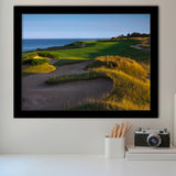 Whistling Straits Golf Resort, Straits Course Hole 16, Kohler, Wisconsin, Golf Sport Print, Framed Art Prints Home Decor