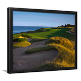 Whistling Straits Golf Resort, Straits Course Hole 16, Kohler, Wisconsin, Golf Sport Print, Framed Art Prints Home Decor