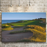 Whistling Straits Golf Resort, Straits Course Hole 16, Kohler, Wisconsin, Golf Art Print, Canvas Prints Wall Art Decor