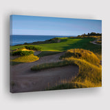 Whistling Straits Golf Resort, Straits Course Hole 16, Kohler, Wisconsin, Golf Art Print, Canvas Prints Wall Art Decor