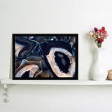 White Abstract Jewelry Stone Framed Canvas Prints Wall Art - Canvas Painting, Framed Art, Prints for Sale, Wall Decor, Home Decor