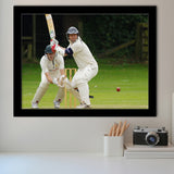 White Cricket, Stadium Canvas, Sport Art, Gift for him, Framed Art Prints Wall Art Decor, Framed Picture