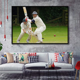 White Cricket, Stadium Canvas, Sport Art, Gift for him, Framed Canvas Prints Wall Art Decor, Framed Picture