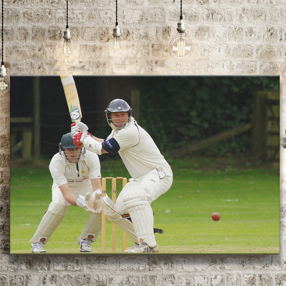 White Cricket, Stadium Canvas, Sport Art, Gift for him, Fan Gift, Canvas Prints Wall Art Decor