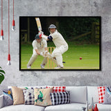 White Cricket, Stadium Canvas, Sport Art, Gift for him, Framed Art Prints Wall Art Decor, Framed Picture