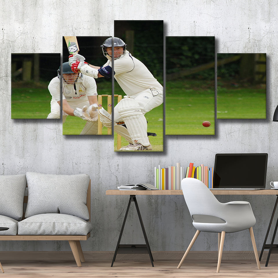 White Cricket, Stadium Canvas, Sport Art, Large Canvas, Multi Panels, Canvas Prints Wall Art Decor
