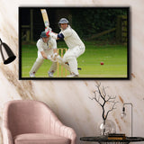 White Cricket, Stadium Canvas, Sport Art, Gift for him, Framed Canvas Prints Wall Art Decor, Framed Picture