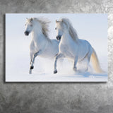 White Horses Canvas Prints Wall Art Decor - Paiting Canvas, Art Prints, Wall Decor, For Sale