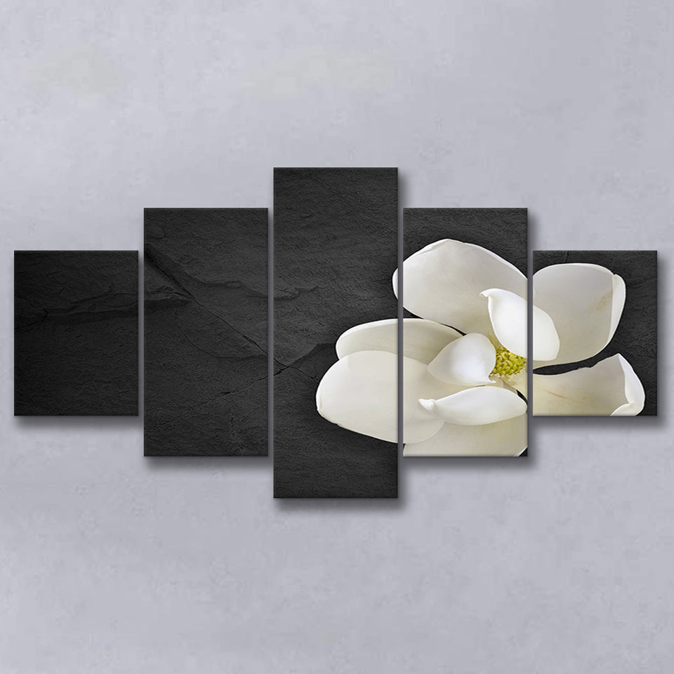 White Magnolia Flower, Floral Multi Panels,Canvas Prints Wall Art Home Decor