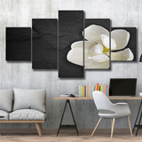 White Magnolia Flower, Floral Multi Panels,Canvas Prints Wall Art Home Decor