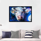 White Cow Framed Wall Art - Framed Prints, Art Prints, Print for Sale, Painting Prints