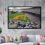 Wide View Yankee, Stadium Canvas, Sport Art, Gift for him, Framed Art Prints Wall Art Decor, Framed Picture