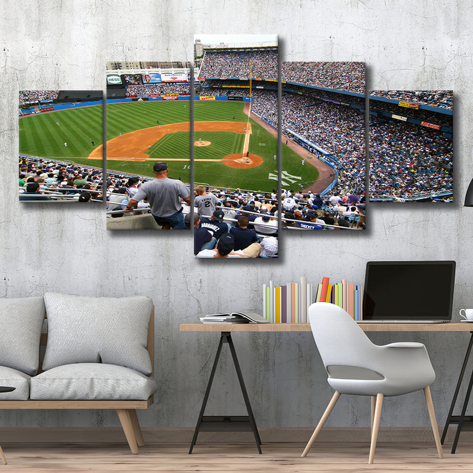 Wide View Yankee, Stadium Canvas, Sport Art, Large Canvas, Multi Panels, Canvas Prints Wall Art Decor