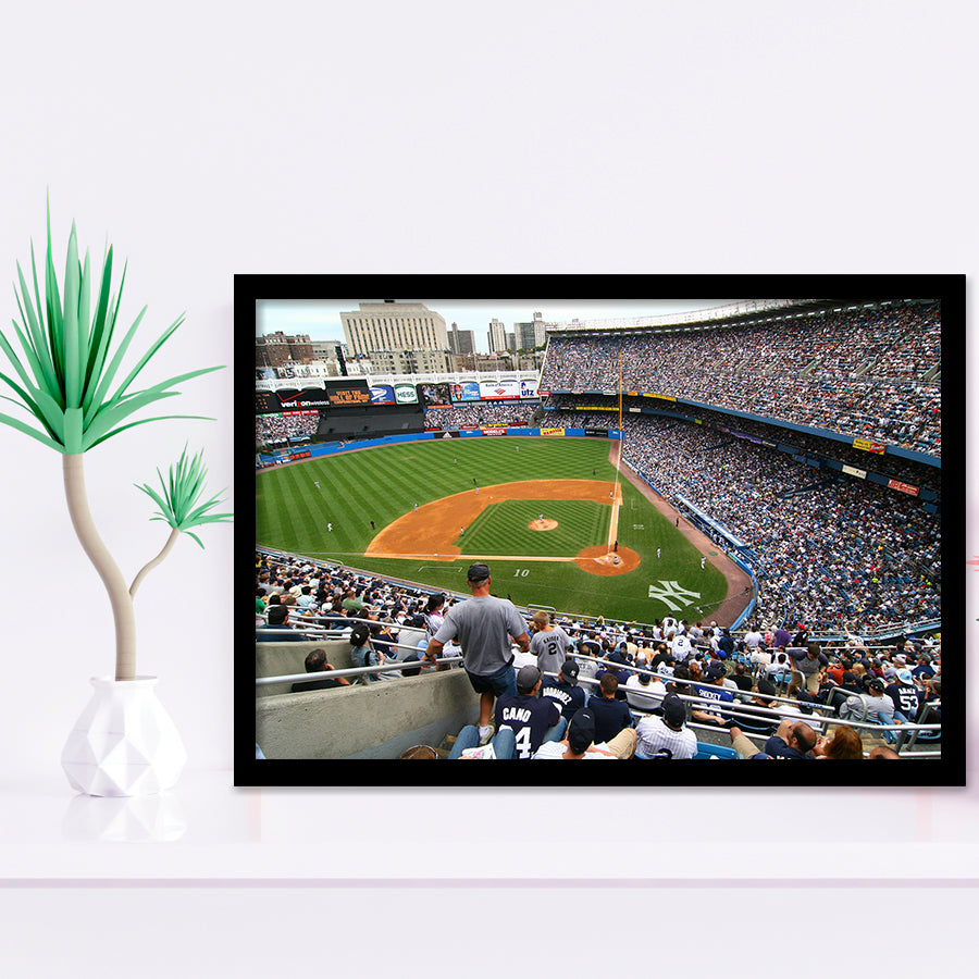 Wide View Yankee, Stadium Canvas, Sport Art, Gift for him, Framed Art Prints Wall Art Decor, Framed Picture
