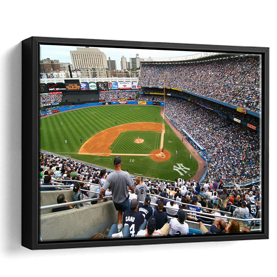 Wide View Yankee, Stadium Canvas, Sport Art, Gift for him, Framed Canvas Prints Wall Art Decor, Framed Picture