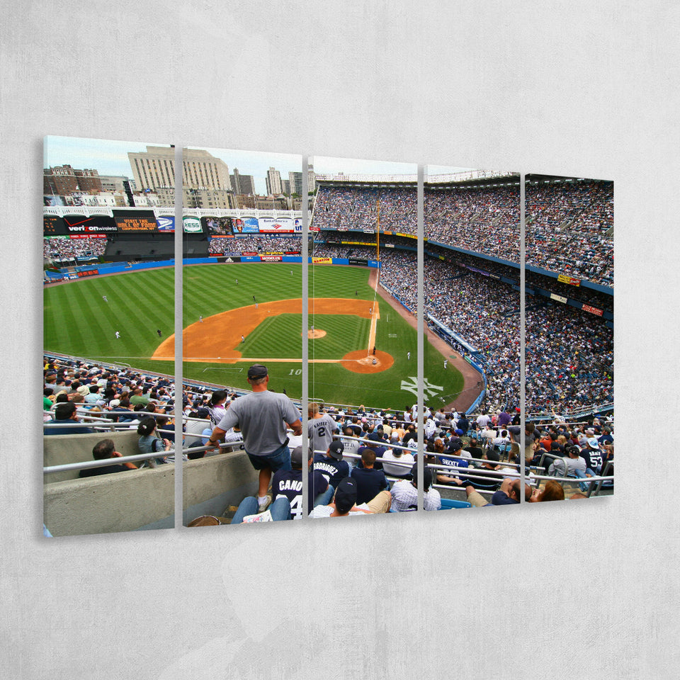 Wide View Yankee, Stadium Canvas, Sport Art, Gift for him, Multi Panels B, Canvas Prints Wall Art Decor