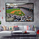 Wide View Yankee, Stadium Canvas, Sport Art, Gift for him, Framed Canvas Prints Wall Art Decor, Framed Picture