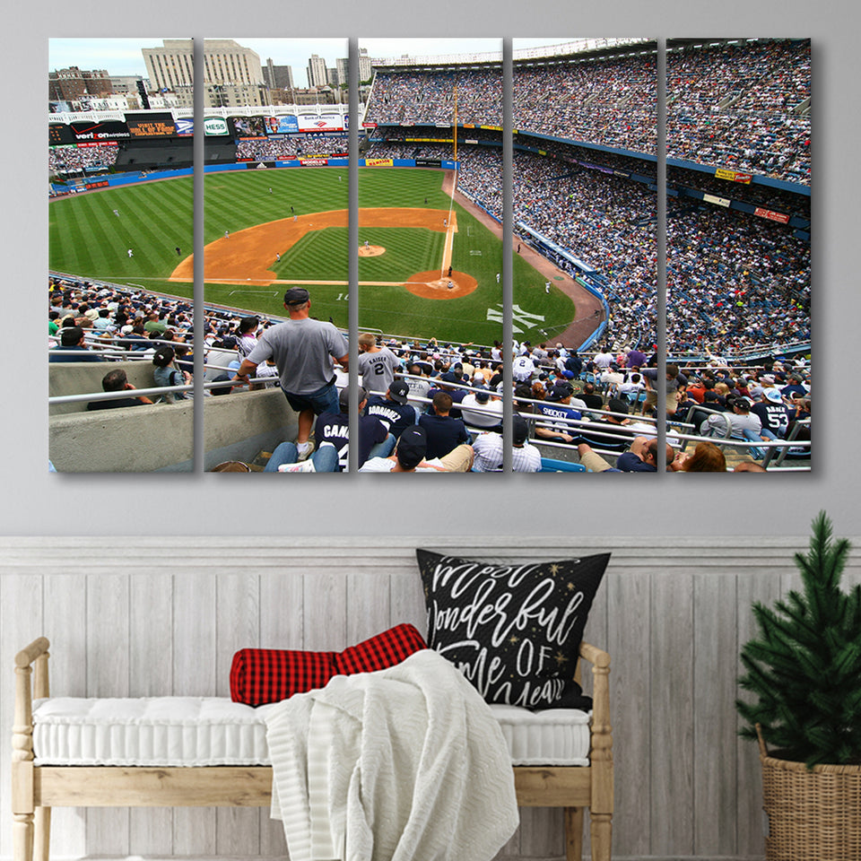 Wide View Yankee, Stadium Canvas, Sport Art, Gift for him, Multi Panels B, Canvas Prints Wall Art Decor