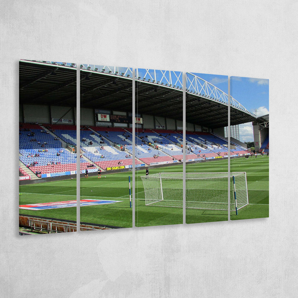 Wigan Athletic Stadium Canvas Prints The DW Stadium Wall Art,Multi Panels B,Sport Stadium Art Prints, Fan Gift