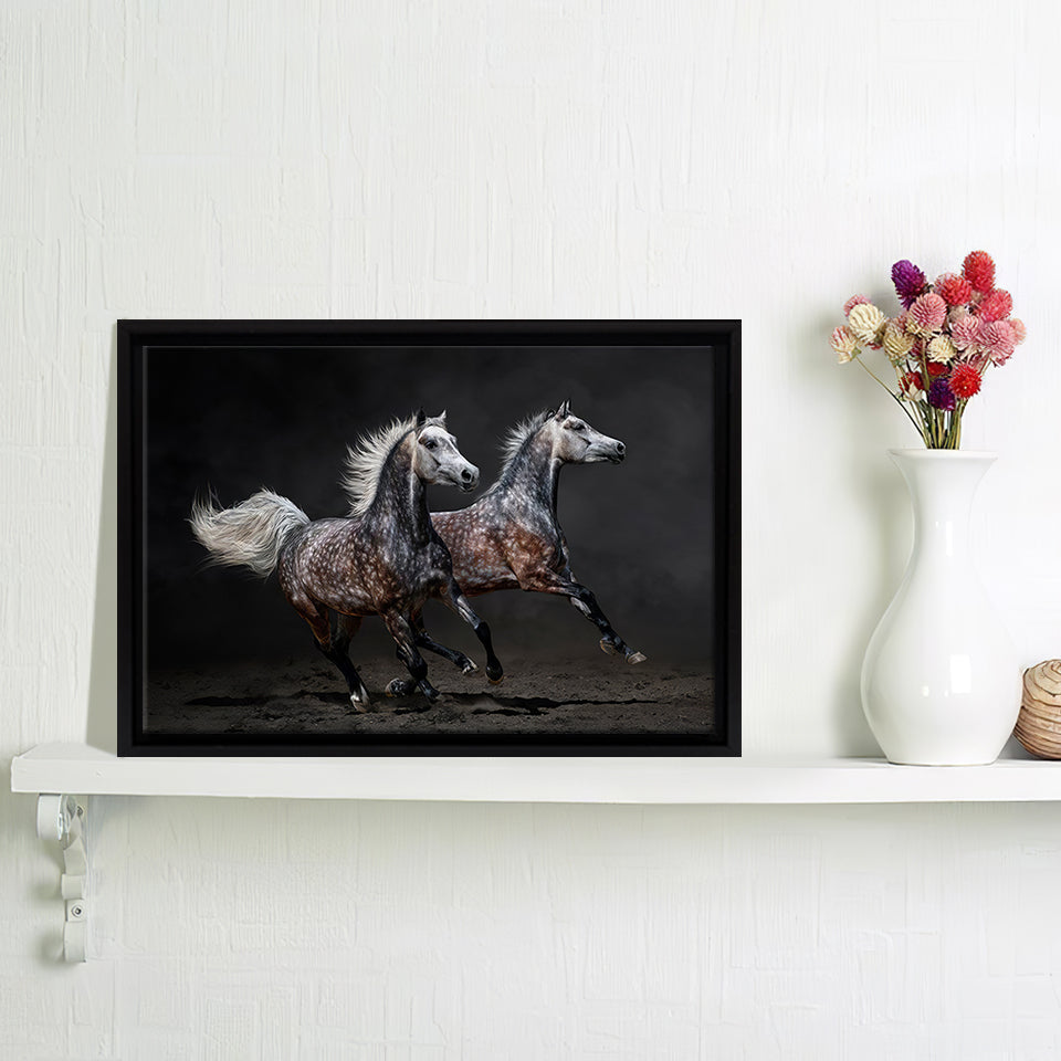 Wild Horses Canvas Wall Art - Framed Art, Prints For Sale, Painting For Sale, Framed Canvas, Painting Canvas
