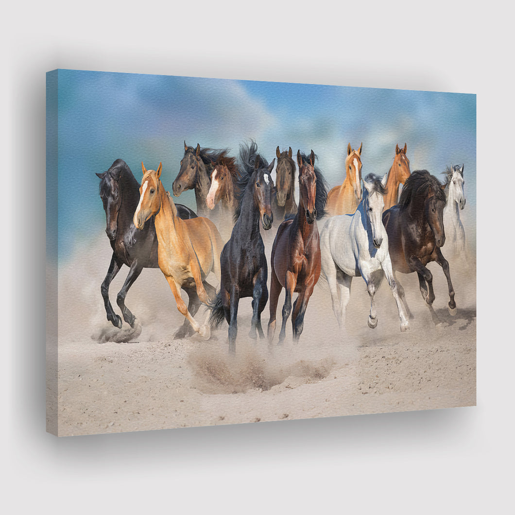 Wild Horses Canvas Prints Wall Art - Canvas Painting, Painting Art, Prints for Sale, Wall Decor, Home Decor