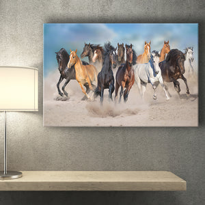 Wild Horses Canvas Prints Wall Art - Canvas Painting, Painting Art, Prints for Sale, Wall Decor, Home Decor