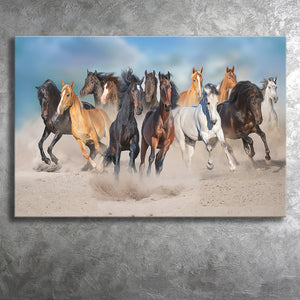 Wild Horses Canvas Prints Wall Art - Canvas Painting, Painting Art, Prints for Sale, Wall Decor, Home Decor