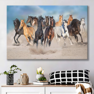 Wild Horses Canvas Prints Wall Art - Canvas Painting, Painting Art, Prints for Sale, Wall Decor, Home Decor