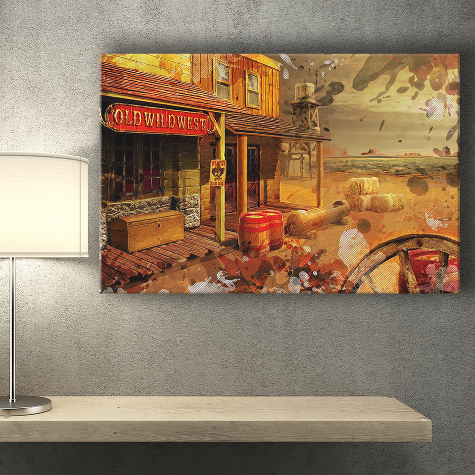 Wild West Canvas Prints Wall Art Decor - Painting Canvas, Art Print, Home Decor, Ready to Hang