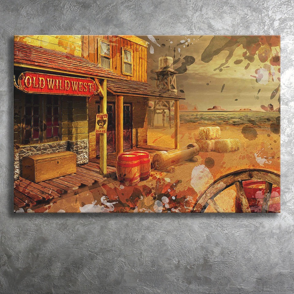 Wild West Canvas Prints Wall Art Decor - Painting Canvas, Art Print, Home Decor, Ready to Hang