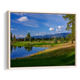 Wilderness Club Hole 05 Wilderness Golf Courses, Eureka, Montana, Framed Canvas Prints Wall Art Decor, Floating Frame